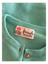 Charger l'image dans la galerie, 1950s 1960s - PRINGLE, Scotland - Turquoise Cashmere Cardigan - Sz 34/36