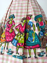 Load image into Gallery viewer, 1950s - MONTI, Italy - Adorable Novelty Cotton Dress - W24.5 (62cm)