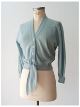 Load image into Gallery viewer, 1950s - DALTON, USA - Turquoise Cashmere Cardigan