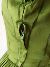 Load image into Gallery viewer, 1950s - D'ALLAIRD'S, Canada - Glorious Moss Green Dress - W27 (68cm)