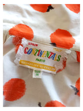 Load image into Gallery viewer, 1950s - CONTINENTALS, UK - Spectacular Oranges Cotton Dress - W26 (66cm)