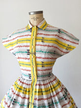 Load image into Gallery viewer, 1950s - WENDY DRESS - Gorgeous Cotton Dress - W27 (68cm)