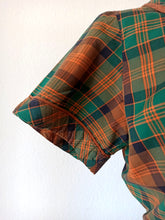 Charger l'image dans la galerie, 1950s - FRANCE - Gorgeous Checked Cotton Dress - W31.5 (80cm)