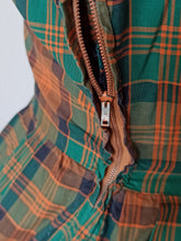 Charger l'image dans la galerie, 1950s - FRANCE - Gorgeous Checked Cotton Dress - W31.5 (80cm)