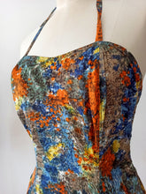 Cargar imagen en el visor de la galería, 1950s - CIOTAT, France - Stunning Pleated Swimsuit - Sz 46