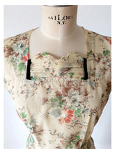 Charger l'image dans la galerie, 1940s - Adorable Italian Romantic Floral Dress - W27.5 (70cm)