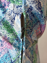 Cargar imagen en el visor de la galería, 1940s - L.D.D.B - Precious Mosaic Print Cotton Dress - W30 (76cm)