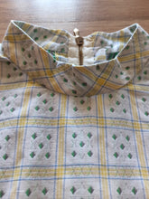 Load image into Gallery viewer, 1950s - Gorgeous Back Zip Diamonds Cotton Blouse - W35.5 (90cm)