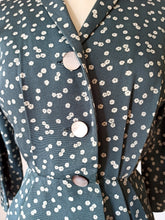 Charger l'image dans la galerie, 1940s 1950s - Gorgeous Teal Blue Gab Rayon Jacket - W26 (66cm)