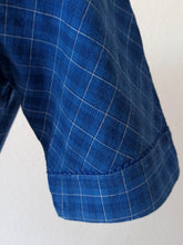 Load image into Gallery viewer, 1940s - Adorable Blue Checked Cotton Dress - W33 (84cm)