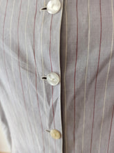 Load image into Gallery viewer, 1940s - Gorgeous Striped Cotton Blouse - W34 (86cm)