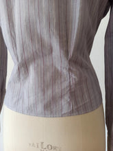 Load image into Gallery viewer, 1940s - Gorgeous Striped Cotton Blouse - W34 (86cm)