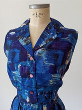 Load image into Gallery viewer, 1950s 1960s - St. MICHAEL, UK - Stunning Abstract Satin Dress - W31.5 (80cm)