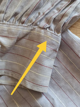 Load image into Gallery viewer, 1940s - Gorgeous Striped Cotton Blouse - W34 (86cm)