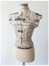 Laden Sie das Bild in den Galerie-Viewer, 1950s -CONNIE, USA - Collectable Feb 1955 Newspaper Top - W30 (76cm)