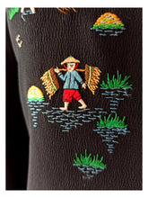 Cargar imagen en el visor de la galería, 1940s - Stunning Embroidered Mao Blouse - Sz S/M