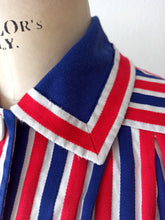Load image into Gallery viewer, 1950s 1960s - Gorgeous Striped Cotton Dress - W31.5 (80cm)
