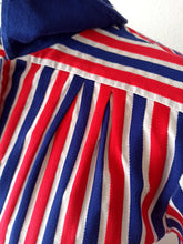 Load image into Gallery viewer, 1950s 1960s - Gorgeous Striped Cotton Dress - W31.5 (80cm)