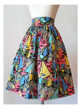 Load image into Gallery viewer, 1940s 1950s - Spectacular Fishermen Novelty Skirt - W27/27.5 (68/70cm)