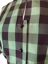 Load image into Gallery viewer, 1940s 1950s - VM, Paris - Stunning Green Plaid Blouse - W30 (76cm)