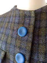 Load image into Gallery viewer, 1950s 1960s - Gorgeous Checked Wool Dress - W28.5 (72cm)
