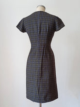 Load image into Gallery viewer, 1950s 1960s - Gorgeous Checked Wool Dress - W28.5 (72cm)