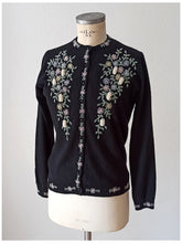 Load image into Gallery viewer, 1950s 1960s - Fabulous Beaded Wool Cardigan - Sz 40