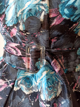Load image into Gallery viewer, 1950s - Stunning Roseprint Cotton Dress - W29 (74cm)