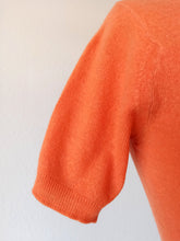 Load image into Gallery viewer, 1950s - GLEDKNIT, Scotland - Pumpkin Orange Cashmere Jumper - Sz XS/S