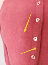 Load image into Gallery viewer, 1950s - DALTON, USA - Adorable Rose Pink Cashmere Cardigan - Sz S/M