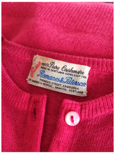 Load image into Gallery viewer, 1950s - BARRIE, Scotland - Gorgeous Cherry Cashmere Cardigan