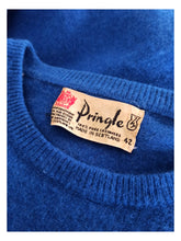 Load image into Gallery viewer, 1950s 1960s - PRINGLE, Scotland - Deep Royal Blue Cashmere Jumper - Sz 42