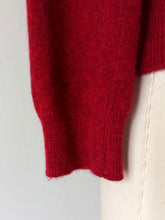 Load image into Gallery viewer, 1950s - PRINGLE, Scotland - Deep Raspberry Cashmere Cardigan - Sz 42