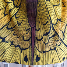 Laden Sie das Bild in den Galerie-Viewer, 1950s 1960s - Stunning Monarch Butterfly Cotton Dress - W26/27 (66/68cm)
