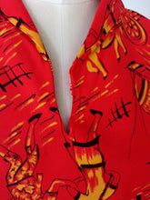 Load image into Gallery viewer, 1950s - BOBBIE LOU, USA - Asian Novelty Print Rayon Top