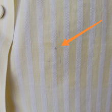 Cargar imagen en el visor de la galería, 1950s - Adorable Yellow Stripes Cotton Dress - W27.5 (70cm)