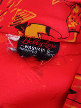 Load image into Gallery viewer, 1950s - BOBBIE LOU, USA - Asian Novelty Print Rayon Top