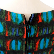 Charger l'image dans la galerie, 1950s 1960s - Fabulous Abstract Cotton Dress - W31 (80cm)