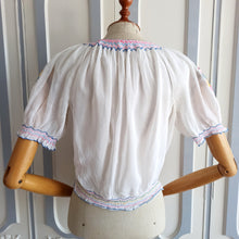 Load image into Gallery viewer, 1940s - ARTEX - Gorgeous Hungarian Sheer Blouse - W36 (92cm)