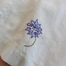 Load image into Gallery viewer, 1940s - Adorable Mint Green Embroidery Linen Dress - W27.5 (70cm)