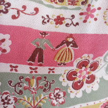 Load image into Gallery viewer, 1940s - Adorable Swiss/Tirol Novelty Rayon Dress - W26 (66cm)