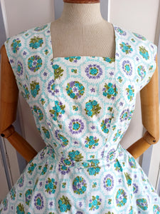 1950s - Adorable Roseprint Summer Dress - W30 (76cm)
