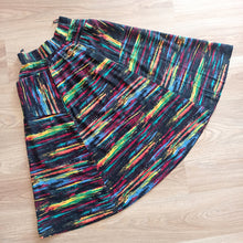 Load image into Gallery viewer, 1940s 1950s - Fabulous Black Abstract Pockets Skirt - W26 (66cm)
