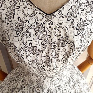 1950s - Stunning See-Through Cotton Dress - W27.5 (70cm)
