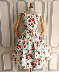 1950s - Like New! Fabulous French Massive Pockets Dress - W33 (84cm)