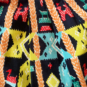 1940s 1950s - Stunning Colorful Novelty Skirt - W27 (68cm)