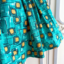 Load image into Gallery viewer, 1950s - UNWORN - Fabulous Abstract Atomic Cotton Dress - W25/26 (64/66cm)
