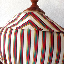 Laden Sie das Bild in den Galerie-Viewer, 1950s - Gorgeous Color Stripes Autumn Dress - W32 (82cm)
