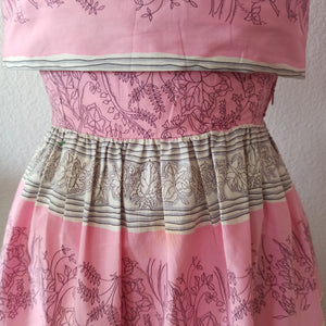 1950s 1960s - Horrockses, UK - Stunning Pink Bolero Dress - W25 (64cm)