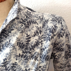 1940s - Exquisite Autumn Leaves Print Cotton Suit - W27 (68cm)